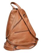 Sac à dos en Cuir en Cuir Luisa Vannini cognac - 38x36x18 cm