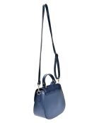 Sac à main en Cuir Luisa Vannini bleu - 20.5x24x11 cm