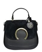 Sac à main en Cuir Luisa Vannini noir - 20.5x24x11 cm