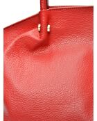 Sac à main en Cuir Isabella Rhea rouge - 31x33x20 cm