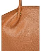 Sac à main en Cuir Isabella Rhea cognac - 31x33x20 cm