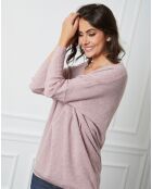 Robe Pull en Cachemire mélangé Beder rose