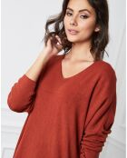 Abito in felpa Beder in misto cashmere arrugginito
