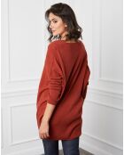 Abito in felpa Beder in misto cashmere arrugginito