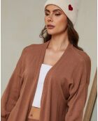 Heviz vest van camel kasjmiermix