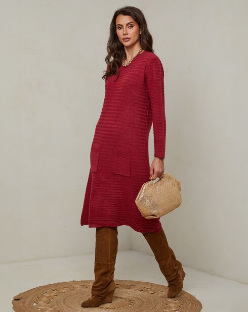 Vestido burdeos Mahony