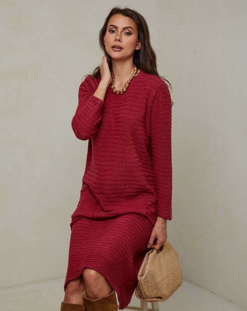 Vestido burdeos Mahony