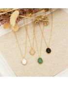 Collier New Calypso en Laiton doré & Nacre
