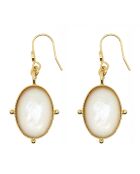 Boucles d'oreilles New Calypso en Laiton doré & Nacre