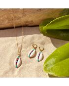 Collier Fidji en Laiton doré, Coquillage Cauri & Perles Miyuki
