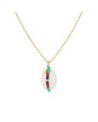 Collier Fidji en Laiton doré, Coquillage Cauri & Perles Miyuki