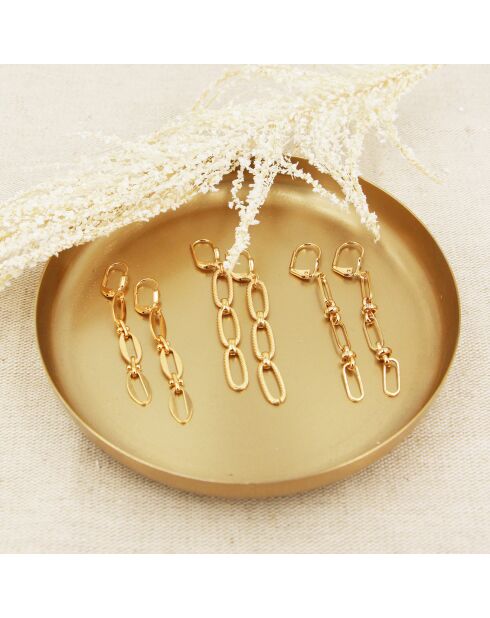 Boucles d'oreilles Constance en Laiton doré