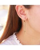 Boucles d'oreilles Joséphine en Laiton doré