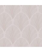 Papier peint Louise Big Plume Taupe Cuivre - 53 x 1005 cm