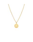 Collier Mini Médaille Trèfle Lucky en Laiton doré