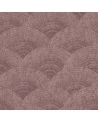 Papier peint Oxford Walter Foil Couleur Bordeaux/Rose Gold - 53 x 1005 cm
