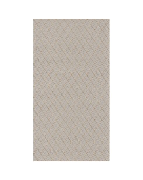 Papier peint Oxford Oliver Lin/ Pétrole/ Orange - 53 x 1005 cm