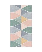 Papier peint Nova Stella Color Multico Emeraude/Rose/Jaune - 53 x 1005 cm
