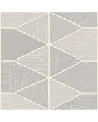 Papier peint Nova Stella Shine Blanc/Or Argenté - 53 x 1005 cm