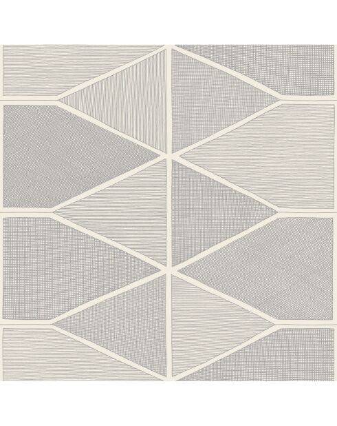 Papier peint Nova Stella Shine Blanc/Or Argenté - 53 x 1005 cm