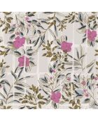 Papier peint Jardins Suspendus Camelia Rose - 53 x 1005 cm