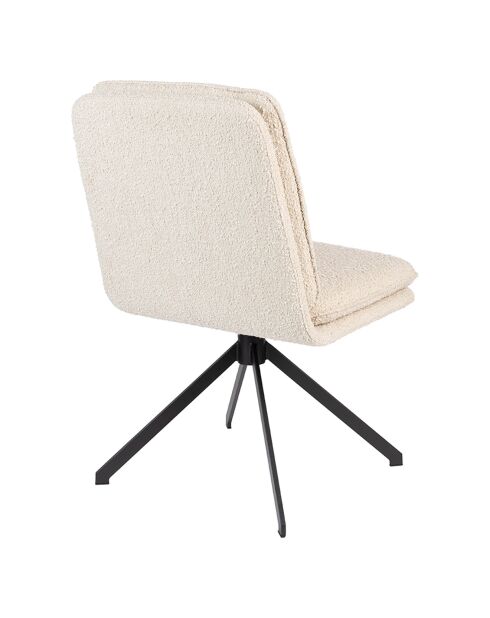 2 sillas rizadas Styler blancas - 64x47,5x84,5 cm