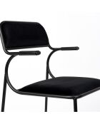 2 Chaises Alba noires - 56.8x53.5x82.5 cm