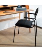 2 Chaises Alba noires - 56.8x53.5x82.5 cm