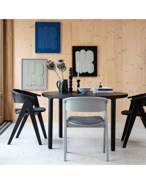 2 schwarze NDSM-Stühle - 54x59x79 cm