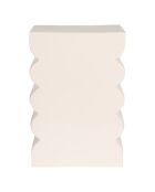 Tabouret Curves Shiny beige - 21x30x45 cm