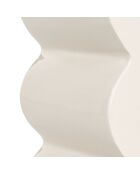 Tabouret Curves Shiny beige - 21x30x45 cm