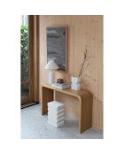 Tabouret Curves Shiny beige - 21x30x45 cm