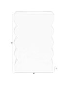 2 taburetes con curvas brillantes de color morado, 21 x 30 x 45 cm