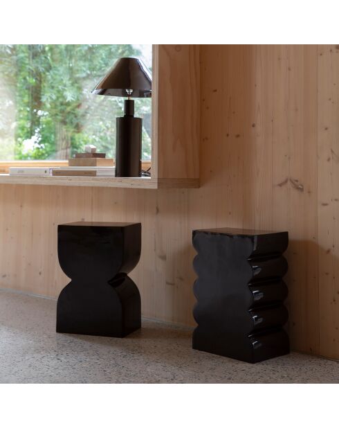 Tabouret Cones Shiny beige - 21x30x45 cm