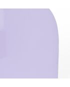 2 taburetes con forma de cono brillante, color morado, 21 x 30 x 45 cm