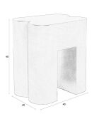 Tabourets Shape beige - 40x40x45 cm