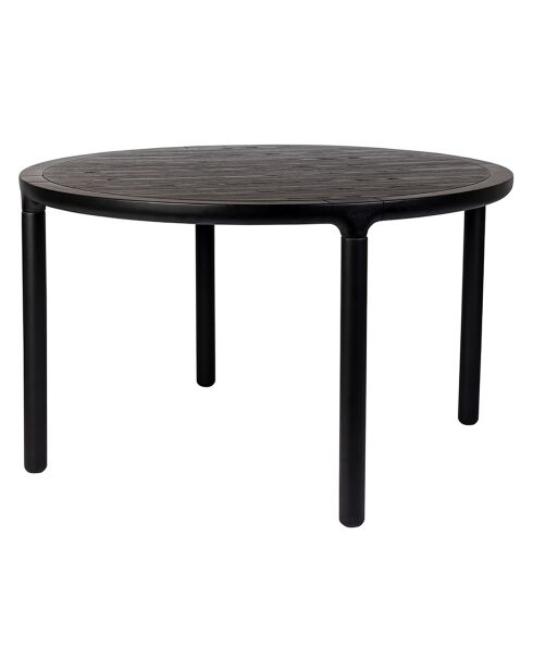 Mesa de comedor redonda Storm negra - 128x128x75 cm