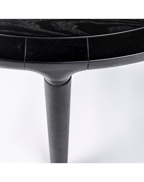 Mesa de comedor redonda Storm negra - 128x128x75 cm