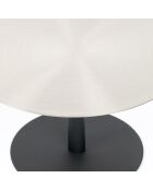 Table basse Snow Brushed Satin argentée - 60x60x35 cm