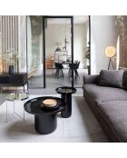 Table basse Shiny Bomb noire - 67x67x41.5 cm