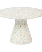 Table basse Victoria Recyclée multicolore - 50x50x32 cm