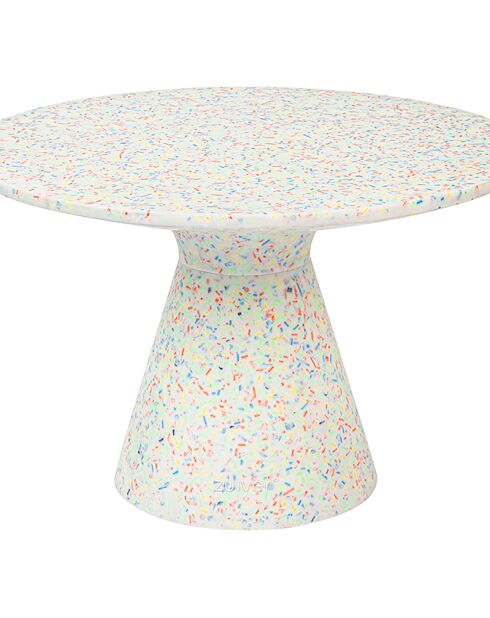 Mesita Victoria reciclada multicolor - 50x50x32 cm