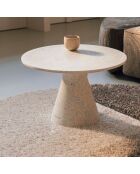 Table basse Victoria Recyclée multicolore - 50x50x32 cm