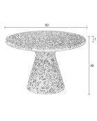 Table basse Victoria Recyclée multicolore - 50x50x32 cm
