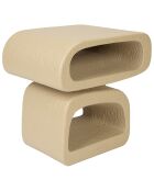 Mesita Eddy beige - 43x35x44 cm