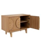 Buffet Groove marron - 40x82x58 cm