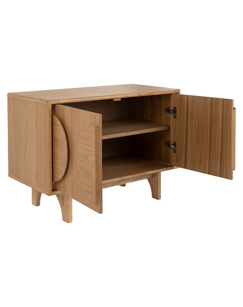 Buffet Groove marron - 40x82x58 cm