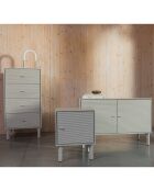 Buffet Morning gris - 45x108x70 cm