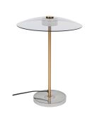 Lámpara de mesa Float dorada - 30x30x42 cm