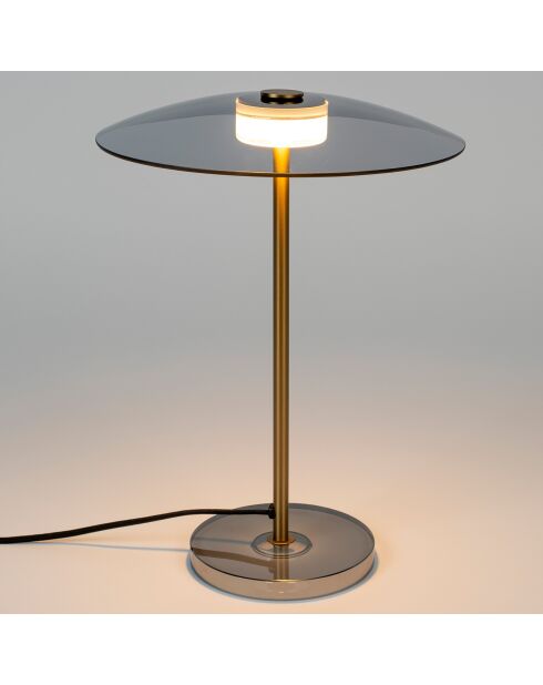 Lámpara de mesa Float dorada - 30x30x42 cm